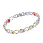 💖✨ Bracelet magnétique à maillons cœur – Design élégant, fermoir aimanté, symbole d’amour à porter au poignet 🎀🧲