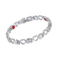 💖✨ Bracelet magnétique à maillons cœur – Design élégant, fermoir aimanté, symbole d’amour à porter au poignet 🎀🧲
