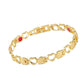 💖✨ Bracelet magnétique à maillons cœur – Design élégant, fermoir aimanté, symbole d’amour à porter au poignet 🎀🧲