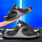 👟🌊 Sandales EVA 2-en-1 pour homme – Bride talon convertible, design ajouré respirant, semelle massage ultra-confort ☀️💪