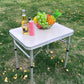 🪑✨ Table pliante portable multi-usages – Montage express, légère et robuste, idéale pour l’intérieur, le camping ou les repas en terrasse 🌿🏕️