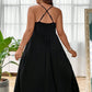 💃🌿 Robe longue empire à bretelles spaghetti – Taille haute flatteuse, jupon vaporeux, parfaite pour un look bohème chic en bord de mer 🌊🌾