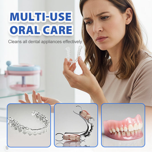 🎒🦷 Nettoyeur centrifuge à main – Multifonction, silencieux, idéal pour appareils dentaires, protège-dents et petits bijoux, utilisable partout ✨🌀