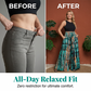 👖🌸 Pantalon taille haute smockée – Coupe large et fluide, silhouette élégante pour un look effortless au quotidien ☀️💃