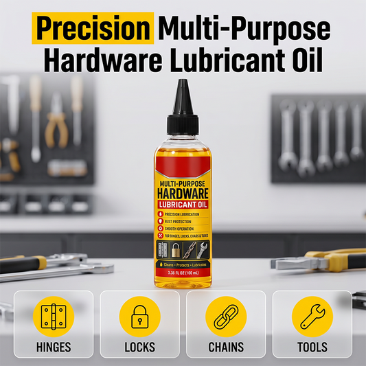 📢📢50% DE RÉDUCTION !! ⏰🔧 Huile Lubrifiante Polyvalente 4-en-1 – 30 ml – Anti-Rouille & Anti-Grincement for Charnières, Cadenas, Vélo & Outils