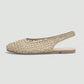 🌸👡 Sandales à bride arrière tressées – Détail chic, talon plat confortable, parfaites pour le bureau comme pour le week-end ☀️👜