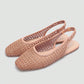 🌸👡 Sandales à bride arrière tressées – Détail chic, talon plat confortable, parfaites pour le bureau comme pour le week-end ☀️👜