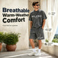 🧘‍♂️👖 Pack t-shirt + short décontracté – Tenue complète sans prise de tête, toucher doux, silhouette cool et décontractée 🌊😎