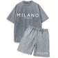 🧘‍♂️👖 Pack t-shirt + short décontracté – Tenue complète sans prise de tête, toucher doux, silhouette cool et décontractée 🌊😎