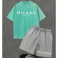 🧘‍♂️👖 Pack t-shirt + short décontracté – Tenue complète sans prise de tête, toucher doux, silhouette cool et décontractée 🌊😎