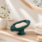 🛁🍃 Porte-savon feuille drainant – Céramique émaillée, finition lisse, évite le savon ramolli et les résidus, un détail raffiné pour un lavabo toujours propre 🧼💫