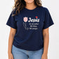💬👚 T-shirt femme à message imprimé – Coton doux, coupe droite décontractée, l’indispensable pour un look effortless au quotidien 🌸👖