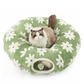 🐱🌀 Tunnel-lit lavable pour chat – Se transforme en cachette douillette, entièrement en machine, idéal pour les chats d’appartement 🧼🛏️