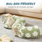 🐱🌀 Tunnel-lit lavable pour chat – Se transforme en cachette douillette, entièrement en machine, idéal pour les chats d’appartement 🧼🛏️
