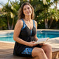 Maillot de Bain Tankini Fluide pour Femmes avec Shorty