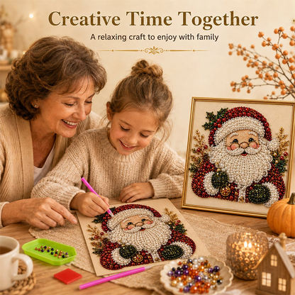🎄⭐ Kit de peinture de Noël à perles et strass – Loisir créatif, DIY festif, décoration brillante, créez un décor de fête unique à accrocher ou à offrir, pour des souvenirs étincelants en famille 🎨✨