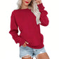 👕🌸 Sweat à col rond oversize femme – Coupe ample décontractée, matière douce et respirante, l’indispensable d’un look effortless au quotidien ☁️👖