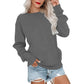 👕🌸 Sweat à col rond oversize femme – Coupe ample décontractée, matière douce et respirante, l’indispensable d’un look effortless au quotidien ☁️👖