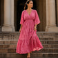 🌸👗 Robe imprimée col V femme – Coupe fluide, motif élégant, silhouette flatteuse pour un look romantique du quotidien aux occasions spéciales 🌿💃
