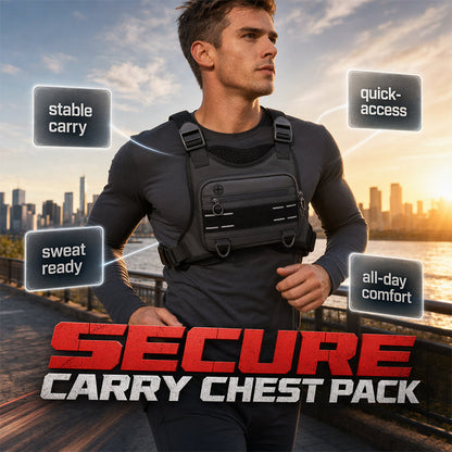 🛡️🎒 Sac poitrine Oxford résistant – Tissu robuste, bandoulière ajustable, gardez téléphone et essentiels à portée de main sans vous alourdir 🏔️📱