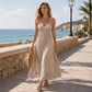 💐👗 Maxi robe empire à bretelles – Taille haute flatteuse, tissu léger, disponible en plusieurs coloris, pour une allure bohème chic en un instant 🌾🕊️