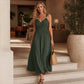 💐👗 Maxi robe empire à bretelles – Taille haute flatteuse, tissu léger, disponible en plusieurs coloris, pour une allure bohème chic en un instant 🌾🕊️
