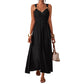 💐👗 Maxi robe empire à bretelles – Taille haute flatteuse, tissu léger, disponible en plusieurs coloris, pour une allure bohème chic en un instant 🌾🕊️