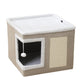 🐾🏠 Maison cube pliable 2-en-1 pour chat – Design bi-niveau, griffoir intégré, confort toutes saisons, un espace jeu et repos compact, facile à ranger et à déplacer 🧺✨