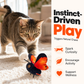 🏠🐈 Papillon intelligent anti-ennui – Activé par le mouvement, vole comme un vrai, le compagnon parfait pour occuper votre félin pendant votre absence ⏰❤️
