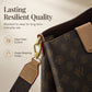 👜💼 Sac seau chic femme – PU monogramme vintage, bandoulière réglable, l’élégance pratique du bureau au quotidien, sans effort 🌸🏙️