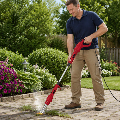 ⏱️🌿 Désherbeur électrique express – Prêt en quelques secondes, nettoyage parfait des bordures et graviers, le partenaire silencieux de vos matinées au jardin ☀️🧑‍🌾