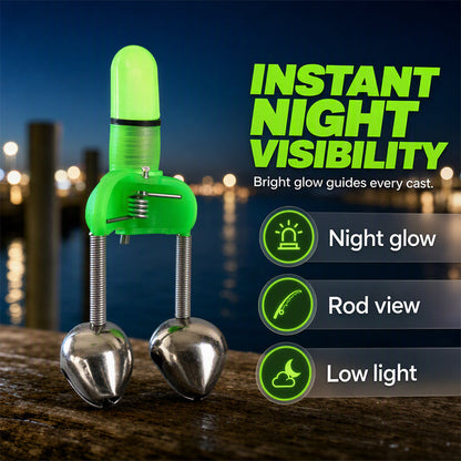 🎣🔔 Sonnette d’alarme pour canne à pêche de nuit – Détection ultra-sensible, signal lumineux puissant, volume réglable, ne ratez plus jamais une touche même en pleine obscurité 🌙⚡