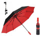 🛡️☀️ Parapluie automatique anti-UV – Toile vinyle imperméable, armature acier renforcée, ne craint ni les rafales du mistral ni les rayons du soleil marseillais 🌬️🌞