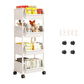🛒📦 Chariot de rangement fin à roulettes – Se glisse dans les espaces étroits, gain de place maximal, idéal pour la cuisine, la salle de bain et la buanderie 🏠🧴