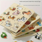 🧩🌳 Puzzle à chevilles Montessori en bois – Poignées adaptées aux petites mains, couleurs vives, développe la motricité fine et la coordination œil-main 👶🧠