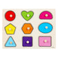 🧩🌳 Puzzle à chevilles Montessori en bois – Poignées adaptées aux petites mains, couleurs vives, développe la motricité fine et la coordination œil-main 👶🧠