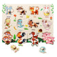 🧩🌳 Puzzle à chevilles Montessori en bois – Poignées adaptées aux petites mains, couleurs vives, développe la motricité fine et la coordination œil-main 👶🧠
