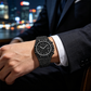 ⌚💎 Montre quartz luxe scintillante homme – Boîtier 48 mm, strass éclatants, verre anti-rayures, le bijou d’affirmation qui sublime votre poignet au quotidien 🌟💪