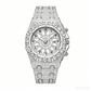⌚💎 Montre quartz luxe scintillante homme – Boîtier 48 mm, strass éclatants, verre anti-rayures, le bijou d’affirmation qui sublime votre poignet au quotidien 🌟💪