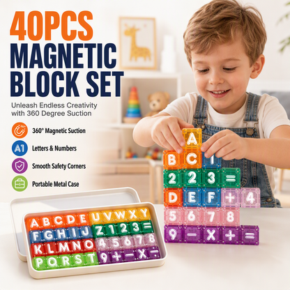 🔤🧲 Cubes magnétiques alphabet et chiffres – Grands blocs faciles à saisir, aimant puissant, pour apprendre les lettres et les nombres en s’amusant sur le frigo ou le tableau 🧒📚