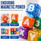 🔤🧲 Cubes magnétiques alphabet et chiffres – Grands blocs faciles à saisir, aimant puissant, pour apprendre les lettres et les nombres en s’amusant sur le frigo ou le tableau 🧒📚