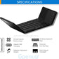 ⌨📱 Clavier Bluetooth sans fil pliable – Format poche, connexion instantanée, touches silencieuses, transformez votre téléphone ou tablette en vrai poste de travail, où que vous soyez ✈️☕