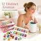 🌿🕯️ Lot de 12 huiles essentielles hydrosolubles – Formule sans résidu, senteurs variées, utilisation polyvalente pour diffuseur, bain, ménage et DIY, transformez votre intérieur en un spa sensoriel sans vous ruiner 🛁🧹