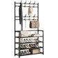 🏠👟 Banc d’entrée avec étagère à chaussures 3-en-1 – Gain de place, cadre robuste, rangez vos paires sans encombrer le couloir et asseyez-vous confortablement pour lacer vos bottines 🥾🧥
