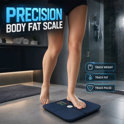 🏠📊 Balance impédancemètre intelligente – Analyse de la masse grasse, écran couleur, mesure haute précision, votre coach silhouette connecté pour des résultats visibles et durables 📉💪