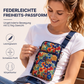 🌸🎒 Sac de sport brassard et bandoulière imprimé floral – 2-en-1, fenêtre tactile, résistant à l’eau, courez avec style et gardez l’essentiel à portée de main sans sacrifier votre look 🏃‍♀️💐