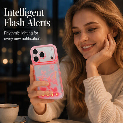 🦋🌈 Coque iPhone papillon LED lumineuse – Changement de couleur au toucher, lumière colorée, esthétique Y2K, l’accessoire fête qui transforme votre téléphone en accessoire de soirée 📱✨