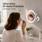 🔄💡 Miroir cosmétique double face – Face normale et face 10x, rotatif 360°, installez-le en un clin d’œil sur le miroir de la salle de bain pour voir ce que vos lunettes ou vos yeux fatigués ne voient plus 👓💖