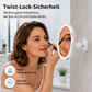 🔄💡 Miroir cosmétique double face – Face normale et face 10x, rotatif 360°, installez-le en un clin d’œil sur le miroir de la salle de bain pour voir ce que vos lunettes ou vos yeux fatigués ne voient plus 👓💖