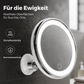 🔄💡 Miroir cosmétique double face – Face normale et face 10x, rotatif 360°, installez-le en un clin d’œil sur le miroir de la salle de bain pour voir ce que vos lunettes ou vos yeux fatigués ne voient plus 👓💖